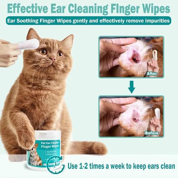 Gentle Pet Ear Clean Wipes